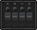 4 Position C/Breaker -  Black 12/24VDC BS-8372B