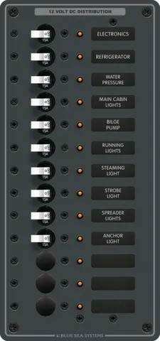 Panel DC - 13 Position 15A BS-8376B