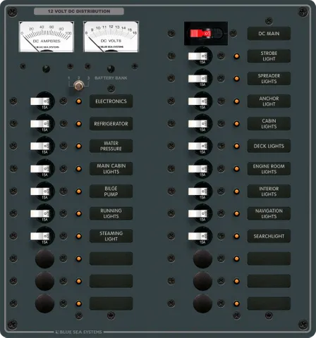 Panel DC - Main+22 Position 15A V/A Mtr BS-8380B