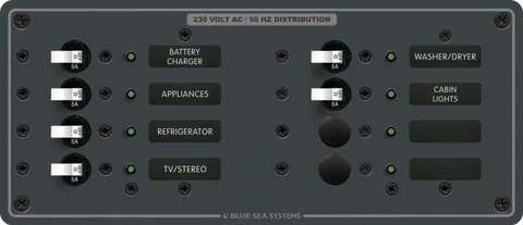 Panel 230VAC 8 Position 8A BS-8511B