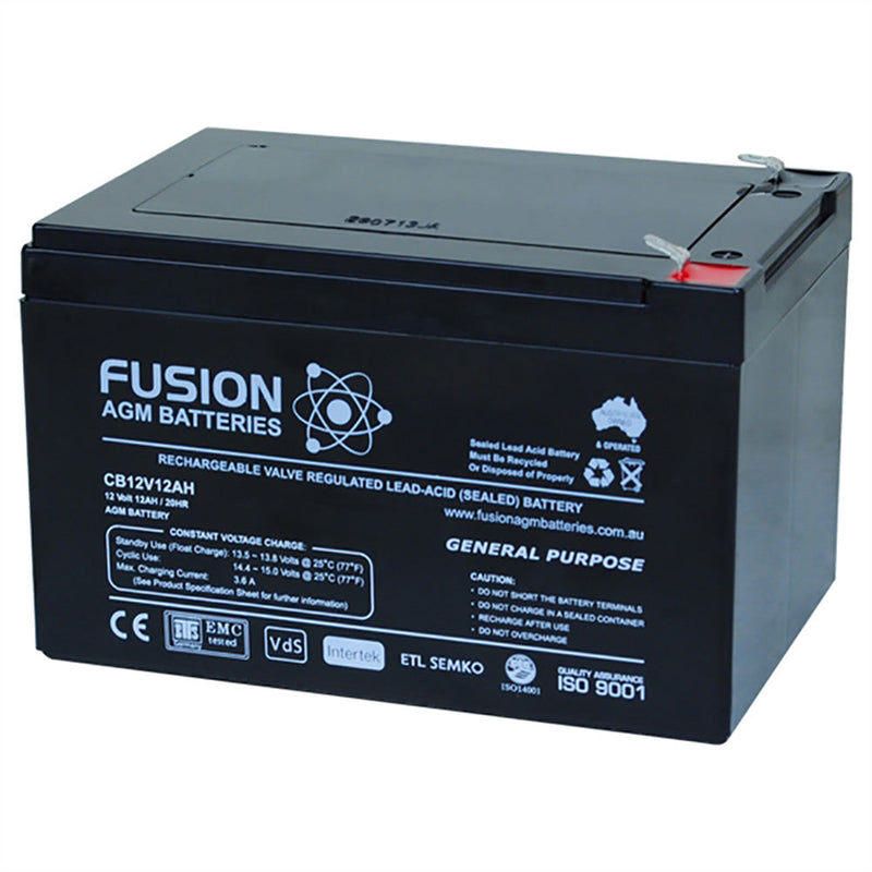 Fusion 12V 12Ah General Purpose AGM Battery