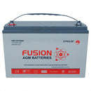 Fusion 12V 104Ah Deep Cycle AGM Battery
