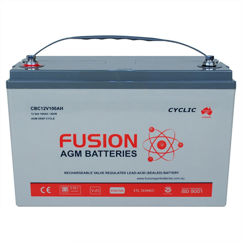 Fusion 12V 104Ah Deep Cycle AGM Battery