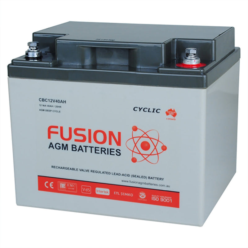 Fusion 12V 42Ah Deep Cycle AGM Battery