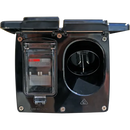 15A AC Power External Inlet & 16A RCD IP44 - Black CMS-RCBO-INLET-BK
