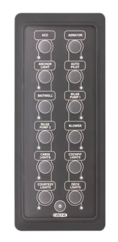 CZONE Keypad 2X6 Portrait CZ-80-911-0164-00