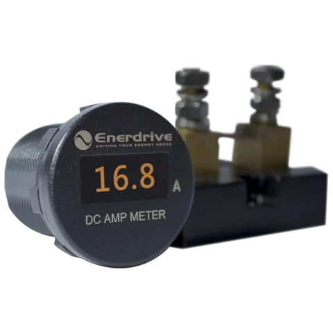 Enerdrive Round OLED DC Amp meter0-100A DC IP66 EA-OLED-AMP