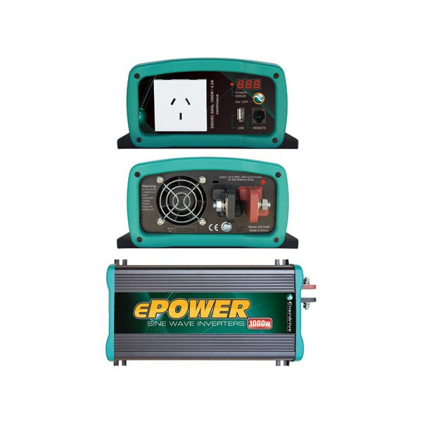 ePOWER 1000W Inverter + DC Cables Pack EN1110S-KIT