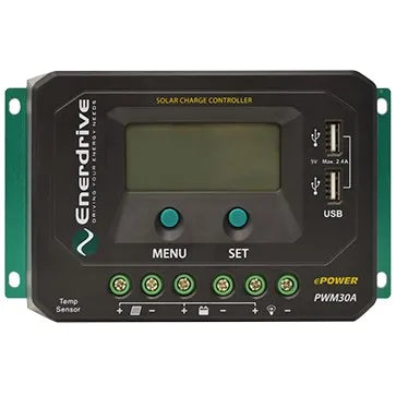 Enerdrive ePOWER PWM Solar Controller- 30amp 12/24 EN43030