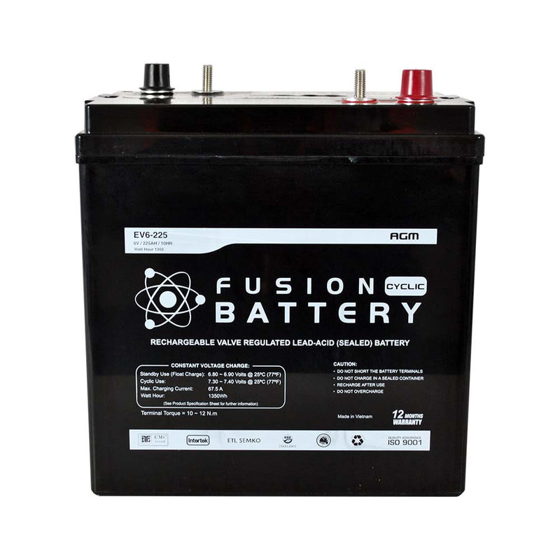 Fusion 6V 1035CCA EV6-225 Electric Vehicle series Battery