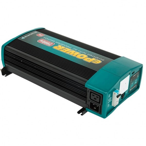 Enerdrive EN1120S-X-24-KIT ePOWER 2000W 24V Pure Sine Wave Inverter and RCD & AC Transfer Switch with DC Cable Pack rger