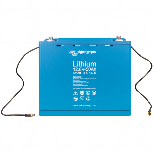 LFP-BMS12.8/50 - Victron Energy BAT512050610 12.8V 50Ah Lithium Iron Phosphate (LiFePO4) Rechargeable Lithium Smart Battery with Integrated Cell Balancing and Cell Monitoring Product Image