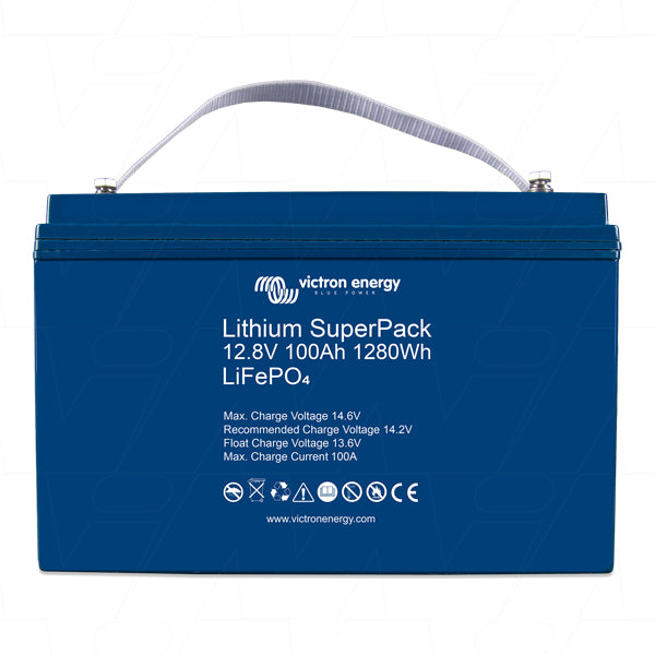 LFP-LSP12.8/100HC - 12V 100Ah LiFePO4 High Current SuperPack Rechargeable Battery with Integrated BMS and Safety Switch BAT512110710 Product Image