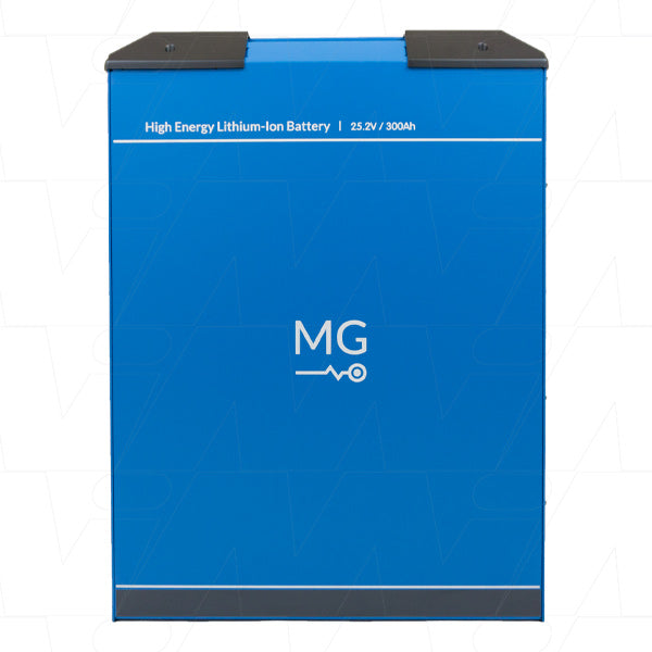 MGHE240300-RJ45 - 25.2V 300Ah 7560Wh HE Series LiIon NMC Battery + RJ45 Connector - Metal Enclosure - Series Up to Five (5) Modules Product Image