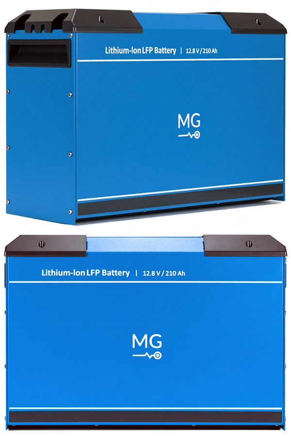 MGLFP120210-RJ45 - 12.8V 210Ah 2688Wh Lithium Iron Phosphate (LiFePO4) Battery Module with RJ45 CANBus Connection & Metal Casing Product Image