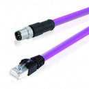 MGM12001031 - MG CANOpen M12 Male 0 deg to RJ45 2.5Mtr Adaptor Cable Product Image