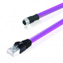 MGM12001032 - MG CANOpen M12 Female 0 deg to RJ45 2.5Mtr Adaptor Cable Product Image