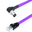 MGM12001033 - MG CANOpen M12 Male 90 deg to RJ45 2.5Mtr Adaptor Cable Product Image