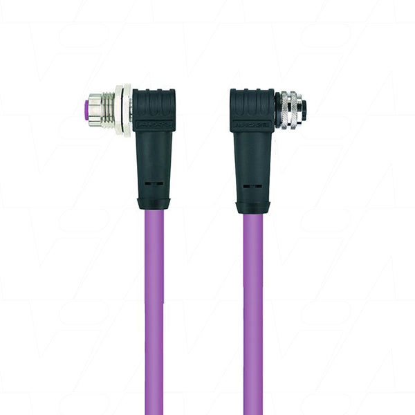 MGM12006001 - MG M12 CANOpen Cable 90 to 90 deg 0.6 Metre Product Image