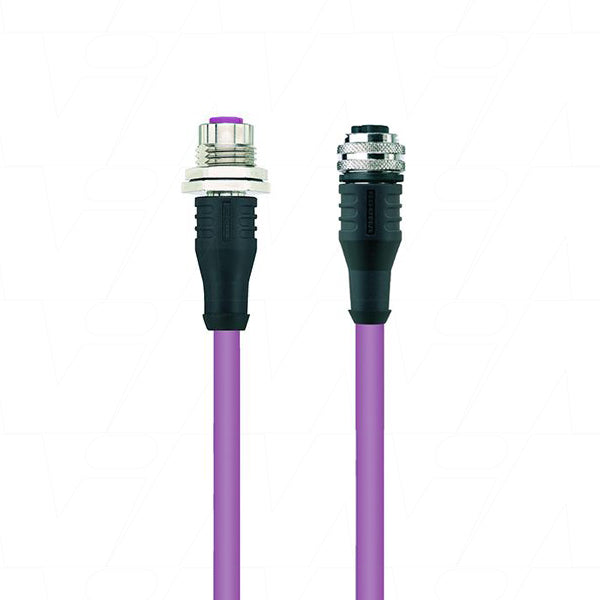 MGM12020002 - MG M12 CANOpen Cable 0 to 0 deg 2 Metre Product Image