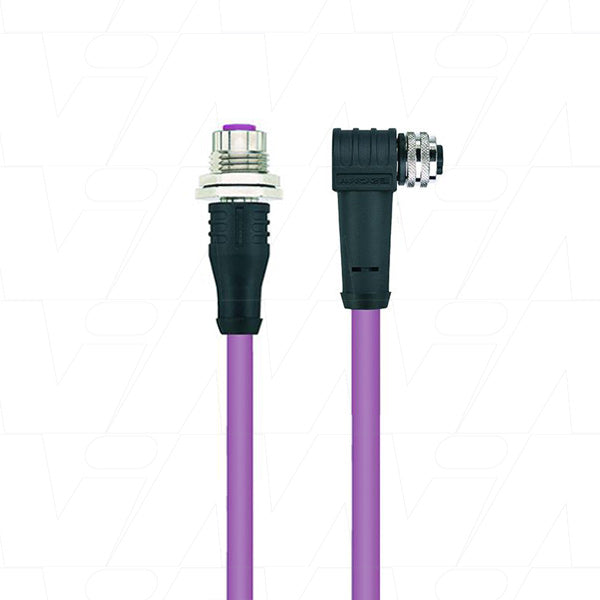 MGM12020003 - MG M12 CANOpen Cable 0 to 90 deg 2 Metre Product Image