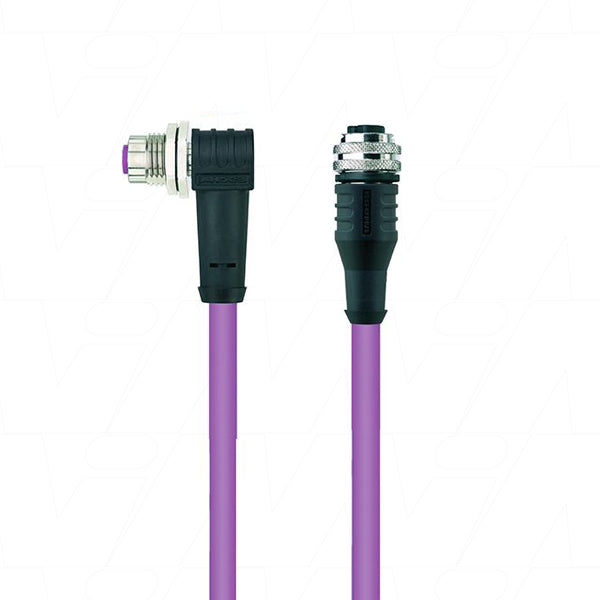 MGM12050004 - MG M12 CANOpen Cable 90 to 0 deg 2 Metre Product Image