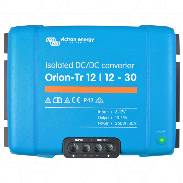 Victron Orion-Tr 12/12V 30A (360W) DC to DC Converter with Galvanic Isolation ORI121240110