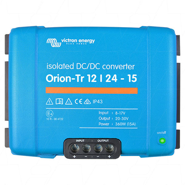 Victron Orion-Tr 12/24V 15A DC to DC Converter with Galvanic Isolation ORI122441110