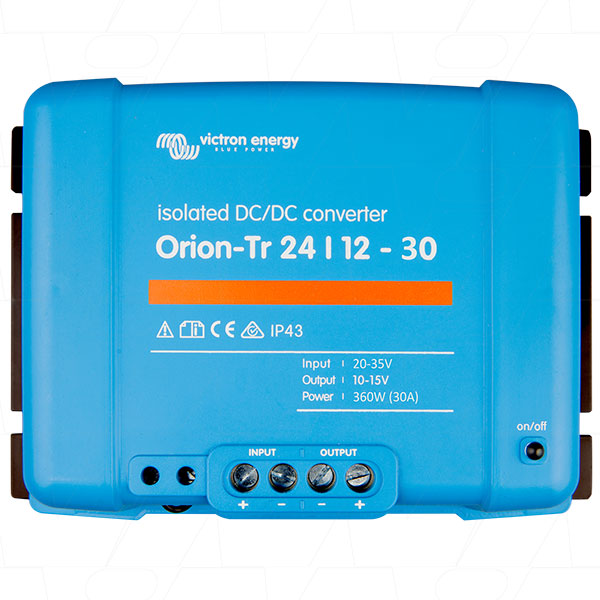 Victron Orion-Tr 24/12V 30A DC to DC Converter with Galvanic Isolation ORI241240110