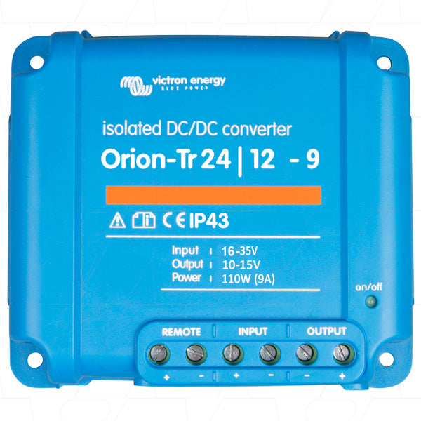 Victron Orion-Tr 24/12V 9A DC to DC Converter with Galvanic Isolation ORI241210110R