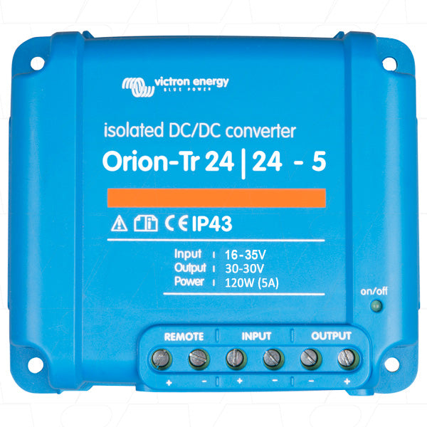 Victron Orion-Tr 24/24V 5A DC to DC Converter with Galvanic Isolation ORI242410110R