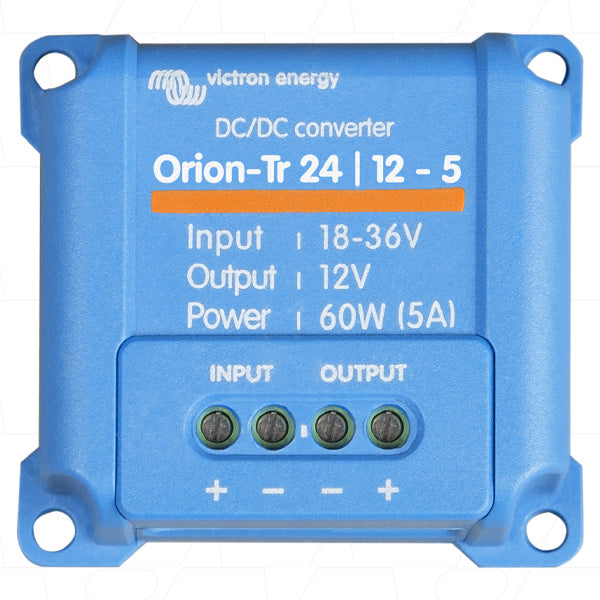 Victron Orion IP43 DC to DC Converter 5A Non-Isolated 18-35VDC Input to 12.7VDC ORI241205200R ORION IP43 24/12-5A (60W)