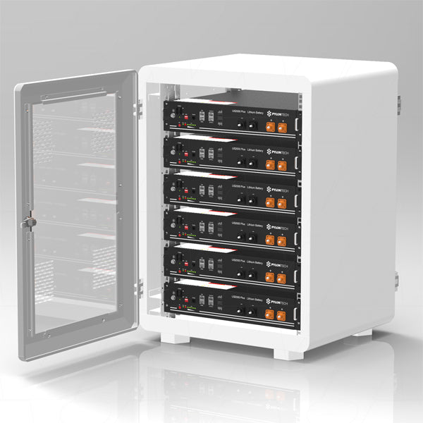 PHANTOM-G1/G2-41/6-W - White IP20 Cabinet Rack for up to 6 x US2000 or 4 x US3000 or UP2500 Series 19" Units Product Image