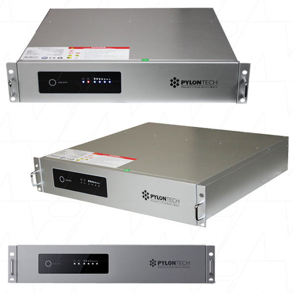 PHANTOM-S - 48V 50Ah 2400Wh 15S2P LiFePO4 Battery 19" Premium Look Rack Mount Metal Enclosure + Cables Product Image