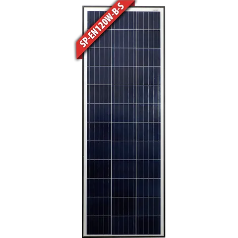 Enerdrive Solar Panel - 120w Poly SLIM Black Frame SP-EN120W-B-S