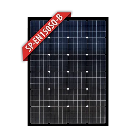 Enerdrive Solar Panel - 150w Mono Squat Black Frame SP-EN150SQ-BLACK
