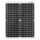 Symmetry 12V 20W 36 cells 1.09A IP65 Junction Box Monocrystalline Solar Module with 5m x 1.3mm2 dual core leads with tinned cable ends SY2-M20W-5M