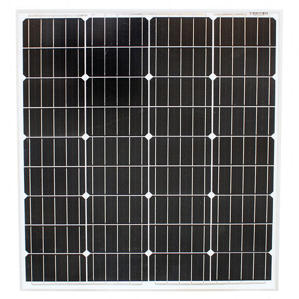 Symmetry 12V 80W 36 Cell Monocrystalline Solar Module with IP65 rated junction box and 2 x 0.9m leads with LH4 male & female connectors SY2-M80W/LH4