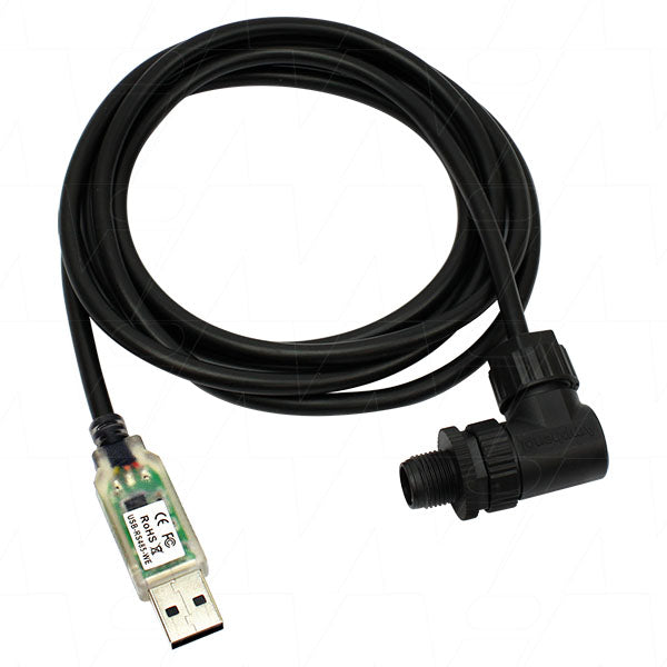 USB A TO AMPHENOL ALTWM12 INTERFACE 1.8M - RS485 to Amphenol ALTWM12 Communications Cable for Pylontech RT12100G31 Product Image