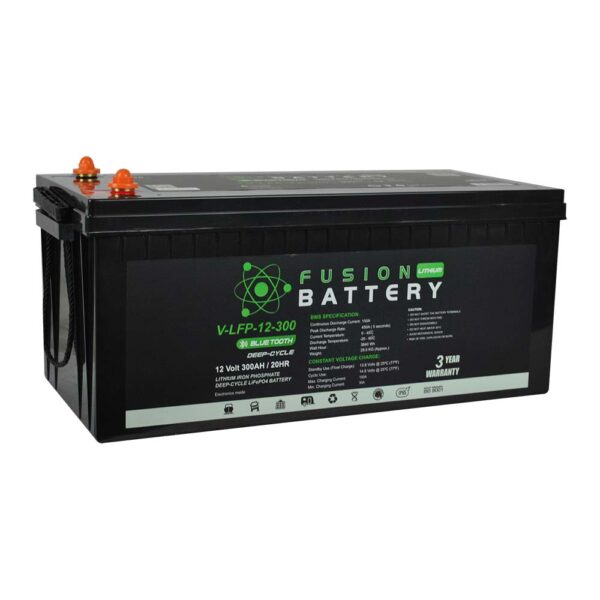 Fusion Lithium 12V Deep Cycle Battery V-LFP-12-300