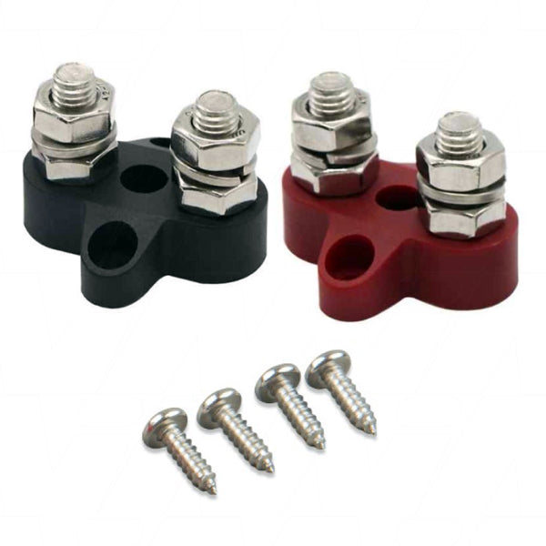 VBB413020010 - Dual Terminal Stud M8-linked set (1 red/1 black) Product Image