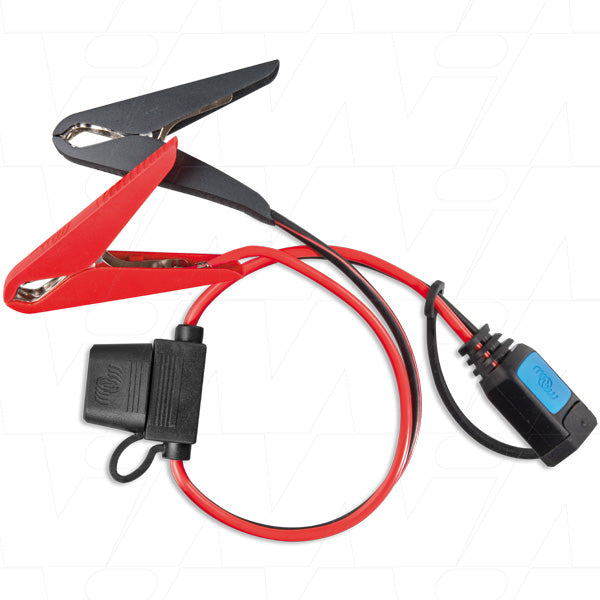 VECIP65-12V CLAMP - Lead to Alligator Clips with 30A auto blade fuse BPC900400014 Product Image