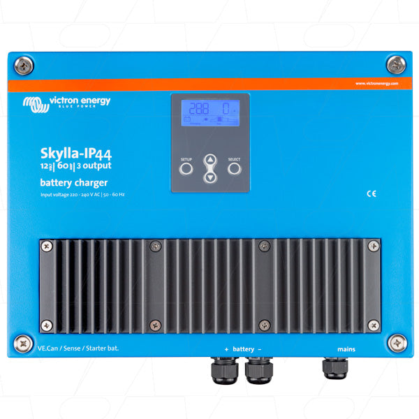 VECSIP44-12/60-3 - 12V 60A Skylla IP44 SLA/LiFePO4 Triple Output Charger with M6 Connection SKY012060100 Product Image