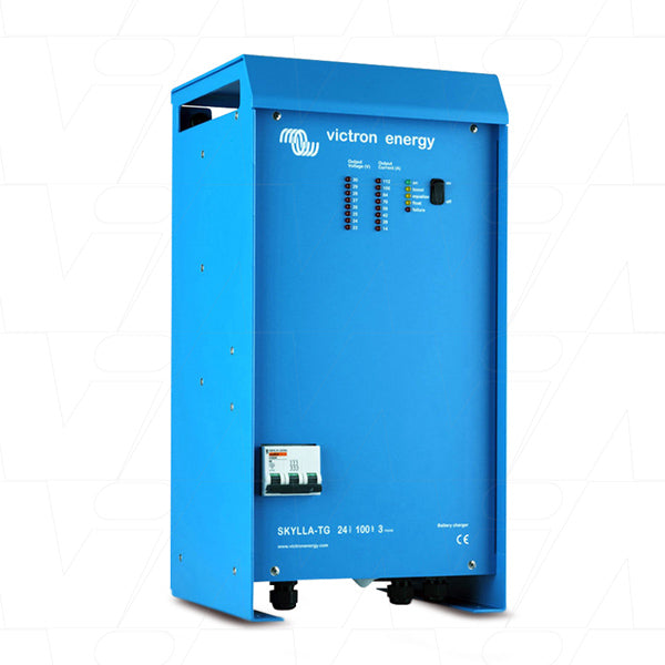 VECSTG-24/100(1+1) 3PH 400V - 24V 100A Skylla TG SLA Two Output (100A & 4A) 3 Phase 400V Charger with M8 Connection STG024100300 Product Image