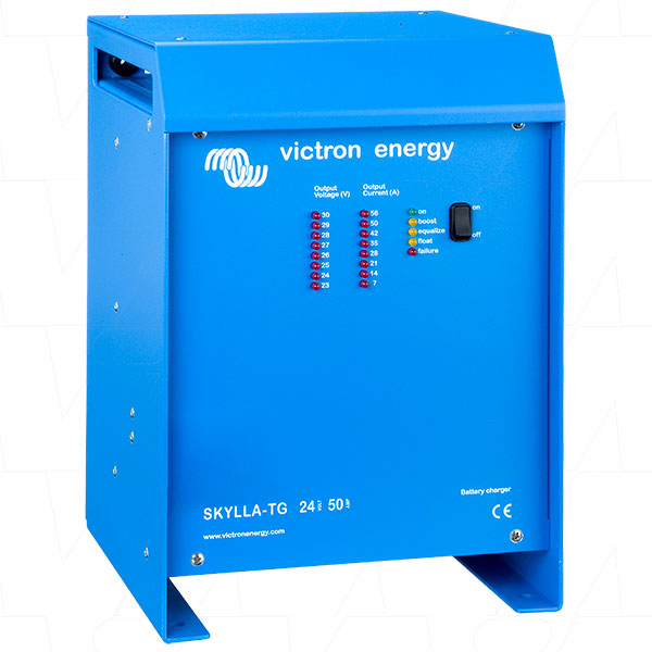 VECSTG-24/50(1+1) GL 120-240V - 24V 50A Skylla TG SLA Two Output Charger with Universal Input GL & M8 Connection SDTG2400503 Product Image
