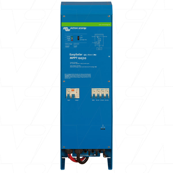 VEICES-12/1600/70 - Victron Energy CEP121621000 EasySolar Inverter & SLA/LiFePO4 Charger 12V 1600VA 70A Product Image