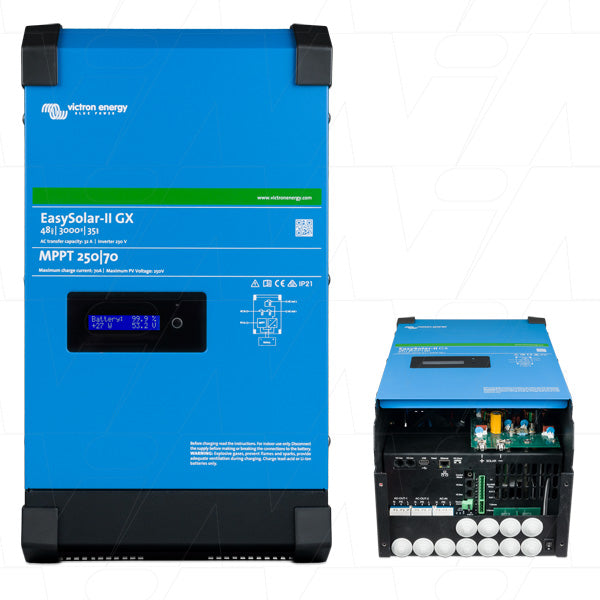 VEICESII-48/3000/35-32 - Victron Energy PMP482307010 EasySolar Inverter & SLA Charger 48V 3000VA 35A Product Image