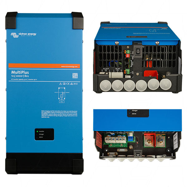 VEICMP-12/2000/80-32A - MultiPlus Inverter & SLA/LiFePO4 Charger 12V 2000VA 80A PMP122200000 Product Image