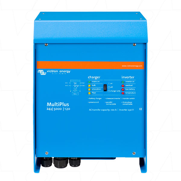 VEICMP-24/5000/120 - MultiPlus Inverter & SLA/LiFePO4 Charger 24V 5000VA 120A PMP245021010 Product Image