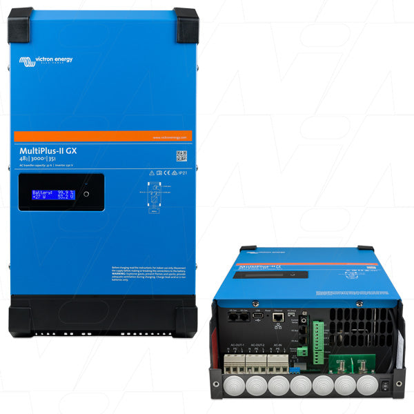 VEICMPII-48/3000/35-32GX - MultiPlus-II Inverter & SLA/LiFePO4 Charger 48V 3000VA 35A - 32A Transfer Switch with inbuilt GX PMP482306000 Product Image
